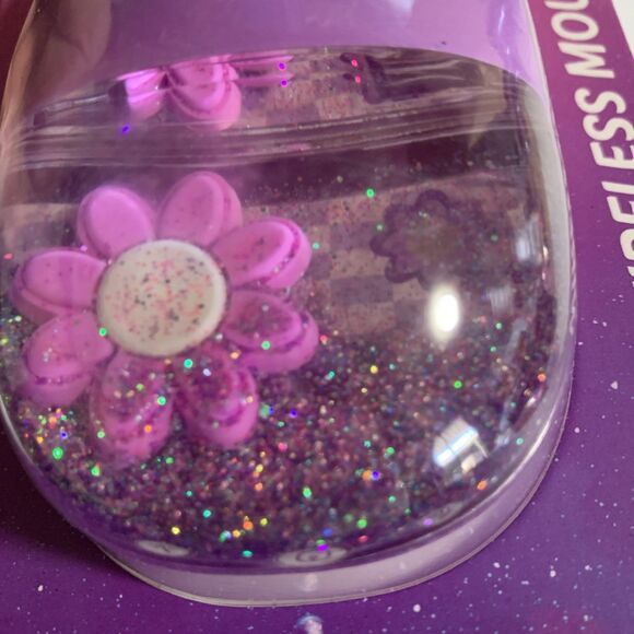 New Water Glitter Sparkles Kawaii Glitter Explosion Camp Wireless Computer Mouse - Picture 5 of 5